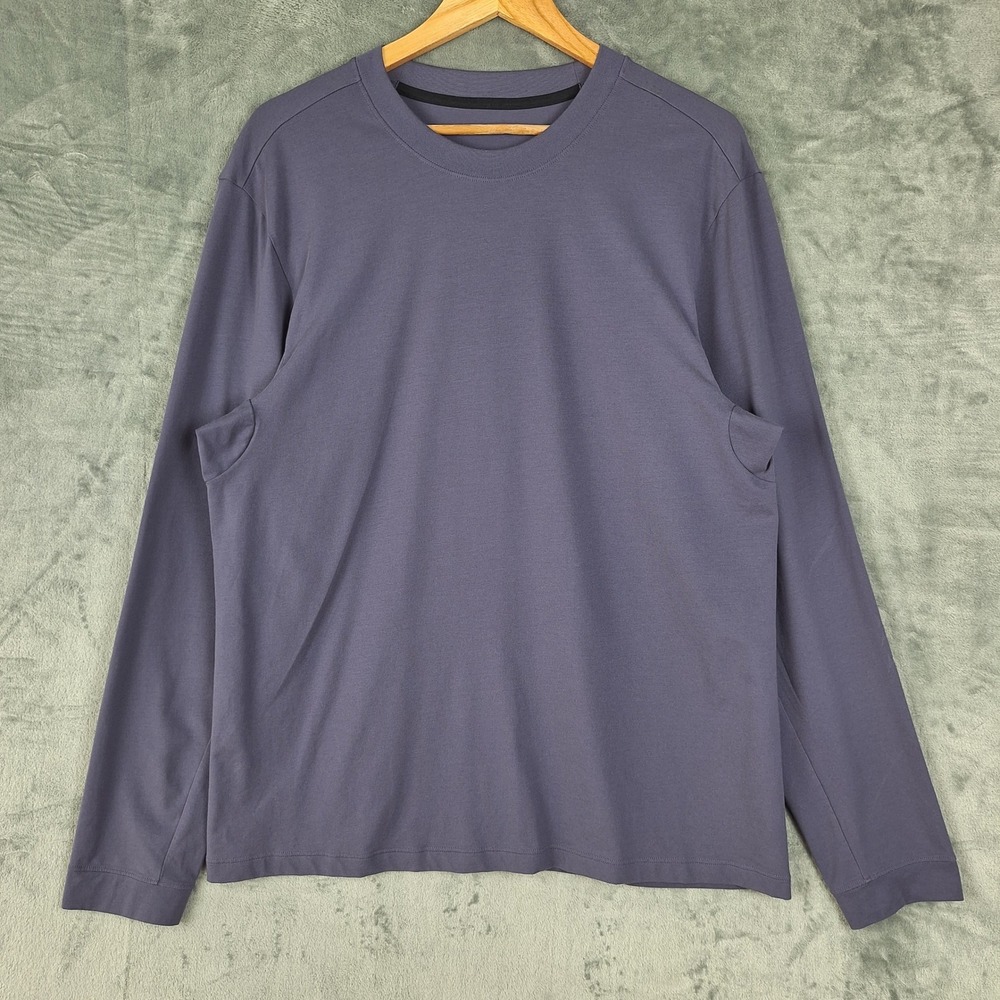 Lululemon Shirt Mens XL Purple Athletic Athleisure Preppy Slim Performance Gym